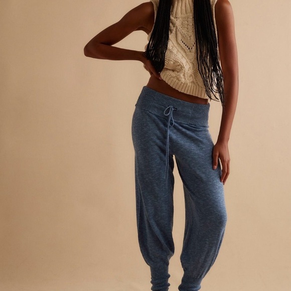 Free People Pants - Free People Sila Sweater Pants - Blissful Blue NWT - Size S